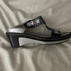 Alegria Lara Wedge Sandals Women's Size 39 Leather